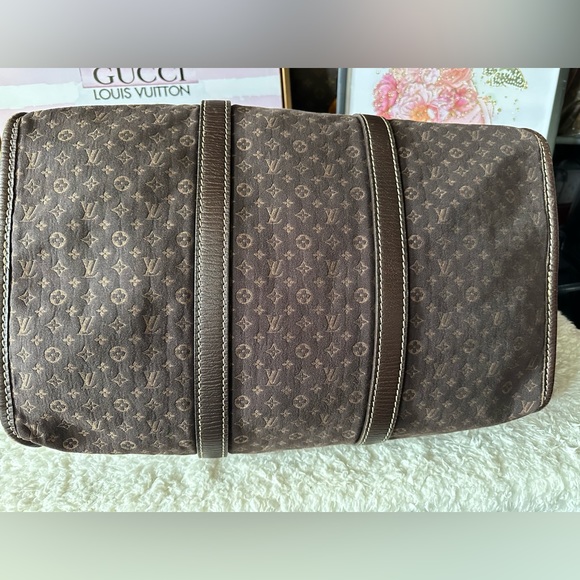 RARE Louis Vuitton Monogram Mini Lin Initiales Keepall Bag - Picture 4 of 16